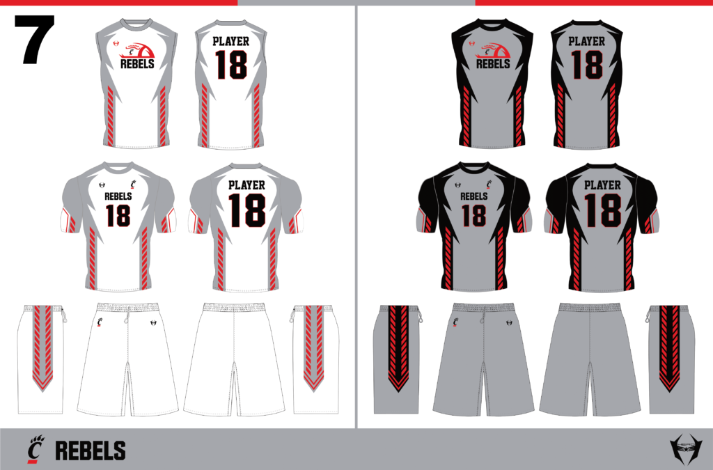 Sublimated 7v7 Football Uniform Compression Wear On Football Uniform
